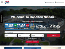 Tablet Screenshot of hoseltonnissan.com